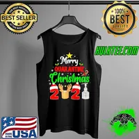 Premium mERRY QUARANTINE CHRISTMAS 2021 PAJAMAS FAMILY MATCHING XMAS SHIRT Tank Top