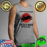 Premium never Underestimate An Old Man With A UTV Red Blood Moon Shirt Tank Top
