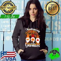 Premium Thanksgiving With My Gnomies Funny Autumn Gnomes Lover T Shirt Hoodie