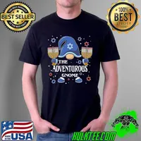 Premium the Adventurous Gnome Hanukkah Matching Family Pajama T-Shirt Unisex
