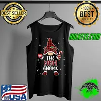 Premium The Mom Gnome Funny Christmas Gnome Red Plaid Family T- Tank Top