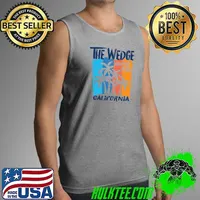 Premium the Wedge Newport Beach California Fun Colorful Palm Trees T-s Tank Top