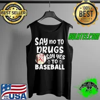Red Ribbon Week Kids Youth Say-No Say-Yes to Baseball T-Shirt Tank Top
