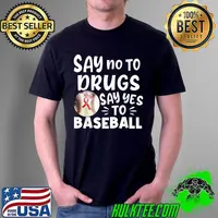 Red Ribbon Week Kids Youth Say-No Say-Yes to Baseball T-Shirt Unisex