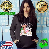 Snow Elephant Happy Moment Christmas Shirt Hoodie