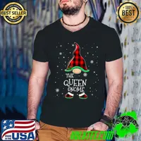 The Queen Gnome Caro Christmas T-Shirt Guys V Neck