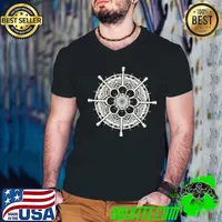 Top Banjospieler Mandala Vintage Folk Country Musik Banjo Langarmshirt Shirt Guys V Neck