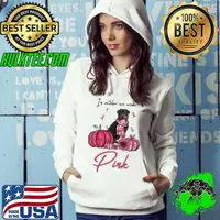 Top breast Cancer Awareness Rottweiler Pumpkin In October We Wear Pink Shirt Hoodie