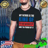 Top Father is the king of fireworks Firework Director T- Guys V Neck