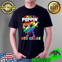 Top fidget Toy What's Poppin' 4th Grade 100th day of school 2022 T-Shirt Unisex