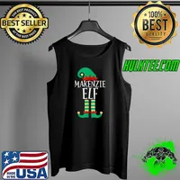 Top the Makenzie Elf Funny Family Matching Christmas Pajamas T-Shirt Tank Top