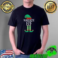 Top the Makenzie Elf Funny Family Matching Christmas Pajamas T-Shirt Unisex
