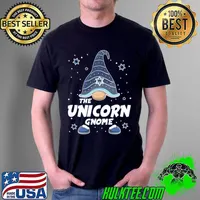 Unicorn Gnome Funny Hanukkah Family Matching T-Shirt Unisex
