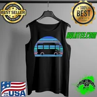 Vintage Car Retro Automobile Silhouette 60s 70s Style T-Shirt Tank Top