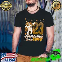 23 Year Old Unicorn Dabbing 23rd Birthday Girl Unicorn Party T-Shirt