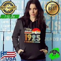 97th birthday vintage january 1925 97 years old shirt