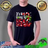 Awesome It's Not Going To Lick Itself Christmas Candy Cane Gifts T-Shirt Unisex