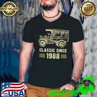Awesome Mens Classic 1988 Vintage Car Truck 34 Year Old Birthday Shirt T Shirt