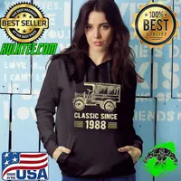 Awesome Mens Classic 1988 Vintage Car Truck 34 Year Old Birthday Shirt T Shirt Hoodie