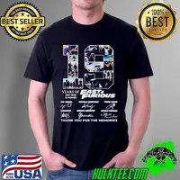 Awesome Nice fast and furious 19 years thank you for the memories signatures Unisex