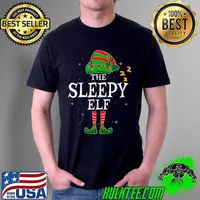 Awesome The Sleepy Elf Group Matching Family Christmas Holiday Funny T-Shirt Unisex