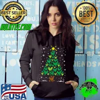 Best Chicken Hen Lovers Holiday Family Matching Christmas Tree T Shirt