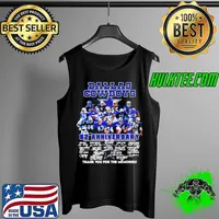 Best Dallas Cowboys 62nd anniversary thank you for the memories signatures Tank Top