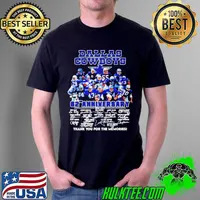Best Dallas Cowboys 62nd anniversary thank you for the memories signatures Unisex