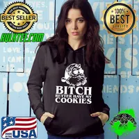 Bitch Better Have My Cookies Funny Santa Christmas T-Shirt