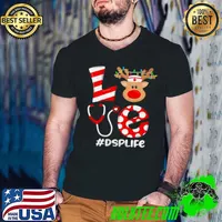 Christmas Nurse Love DSP Life Santa Reindeer Nurse Hat Elf Sweater Shirt Guys V Neck