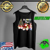 Christmas Snowman Blessed Yaya Grandma Christmas Sweater Shirt Tank Top