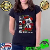 Disney Beauty and the Beast Until The Last Petal Drops Premium T-Shirt Ladies Tee