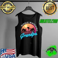 Funny Funny Whale Watching Grandpa Ocean Water Marine Biology Orca Tank Top Tank Top