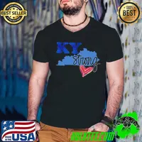 Funny Kentucky Strong KY State Unisex T-Shirt Guys V Neck