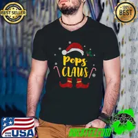 Funny Pops Claus Shirt Christmas Pajama Family Matching Xmas T Shirt