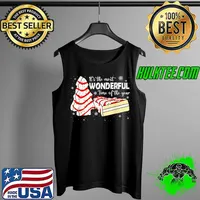 Funny The Most Wonderful Christmas Snack Cake Time Of The Year T-Shirt Tank Top