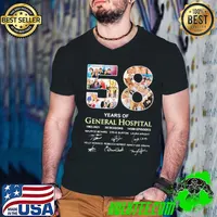Great 58 Years Of General Hospital 1963 2021 58 Seasons 14588 Episodes Signatures Shirt Guys V Neck
