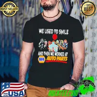Horror movies character we used to smile and then we worked at napa auto parts Guys V Neck