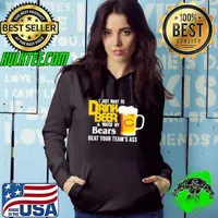 I just want to drink beer and watch bears Football team shirt