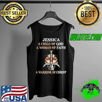 Jessica a child of god a woman of faith a warrior of christ Tank Top