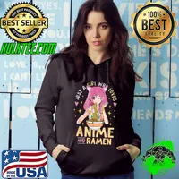 Just A Girl Who Loves Anime And Ramen Shirts For Teen Girls T-Shirt