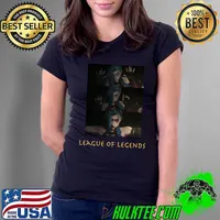 League Of Arcane - The Legends of Jinxx Cool Anime Art T-Shirt Ladies Tee