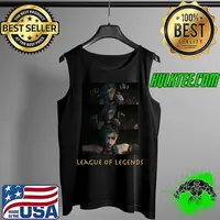 League Of Arcane - The Legends of Jinxx Cool Anime Art T-Shirt Tank Top