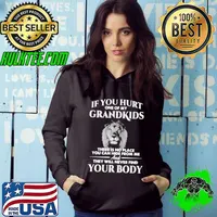 Lion If You Hurt One Of My Grandkids There Is No Place You Can Hide From Me Shirt