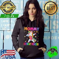 Mommy Of The Birthday Princess Mother Girl Unicorn Birthday T Shirt