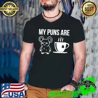 My Puns Are Quality Koala Tea Mens Funny Unisex T- Guys V Neck