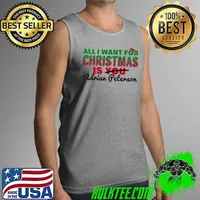 Nice All I Want For Christmas Is Adrian Peterson Minnesota Football Fan T Shirt Tank Top