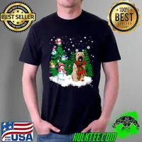 Nice Bouvier Des Flandres Dog Christmas Snowman Xmas Tree Pajama Sweater Shirt Unisex