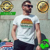 Nice Someone in Washington Loves Me United States Family Travel T-Shirt Unisex