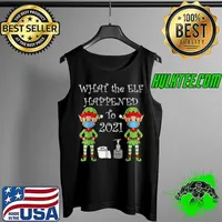 Official 2021 Christmas Mask Quanratine Funny Xmas For Men Women T Shirt Tank Top